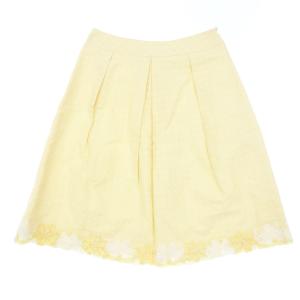 極美品◆ルネ スカート レディース イエロー サイズ36 Rene【AFB12】