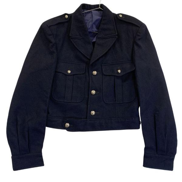 美品◆フランス軍 ミリタリー ショートジャケット アイクジャケット メンズ ネイビー サイズ31 【...