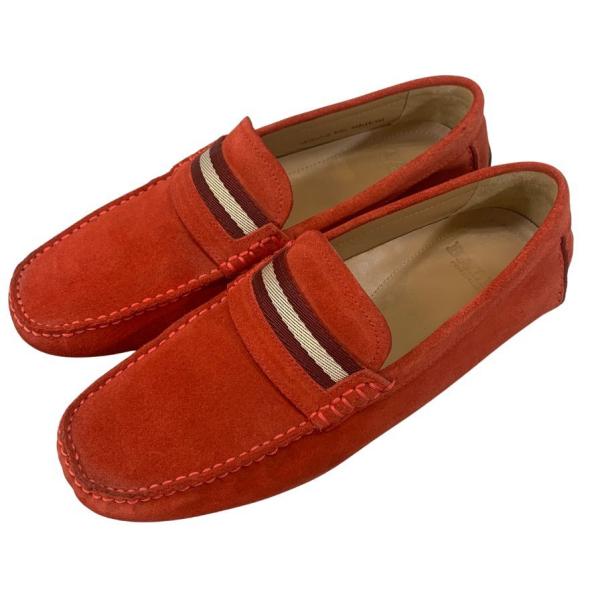 バリー ドライビングシューズ スエード WABLER 462 メンズ レッド サイズEU6.5 BA...