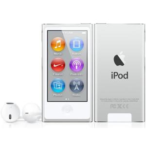 Apple アップル アイポッド ナノ iPod nano 16GB シルバー MD480J/A 第7世代 A1446｜stone-gold
