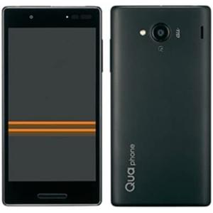 SIMロック解除済み 京セラ KYOCERA au エーユー Android アンドロイド スマホ Qua phone QX KYV42 ブラック 白ロム SIMフリー シムフリー｜stone-gold