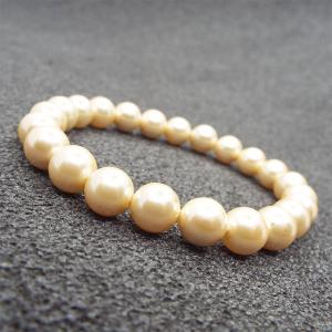 天然石 ブレスレット シェルパール 貝パール 約8mm パワーストーン