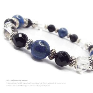 天然石 パワーストーン ブレスレット 守護ブレス 水晶 ラピスラズリ