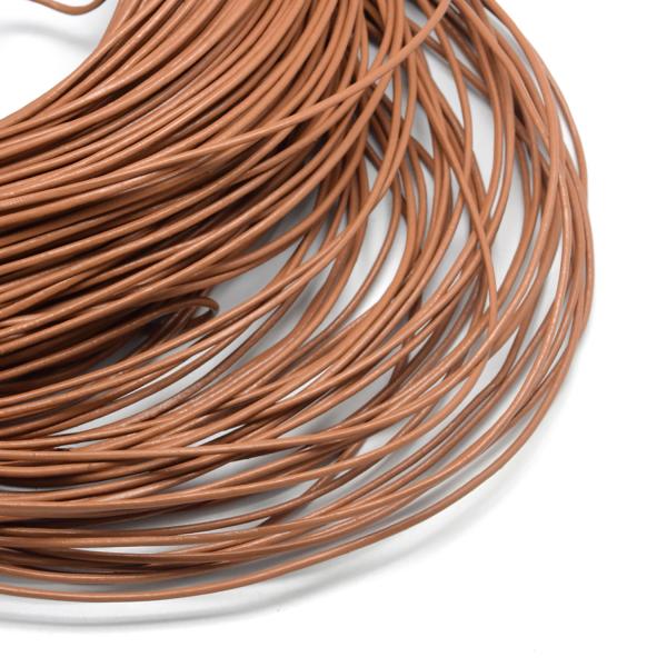 牛革 レザーコード 革紐 2mm ラウンド シエナ 100m巻 ネックレス チョーカー 作成 天然石...