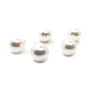 天然石 ビーズ シェルパール 貝パール 粒売り 約6mm パワーストーン ハンドメイド アクセサリー