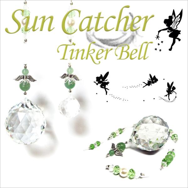 トップ 約20mm 天然石 グリーンアベンチュリン Tinker Bell 妖精のサンキャッチャー ...