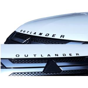 新型アウトランダー PHEV GG2W/GG3W/GF7W/GF8W ボンネット エンブレム 黒  ...