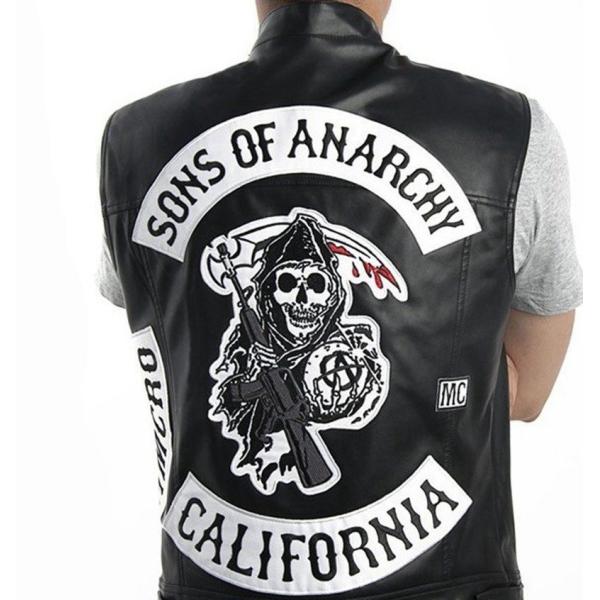 Sons Of Anarchy バイカーベスト PUレザー クラブスタイル チョッパー
