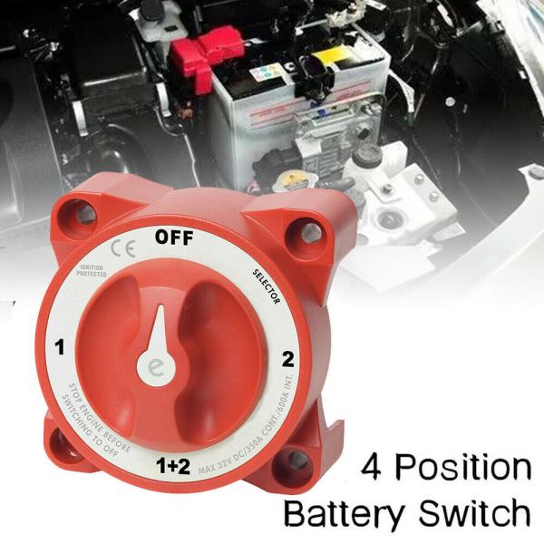 イグニッション船デュアルバッテリーアイソレーター4ポジションブルーシー32V 350A