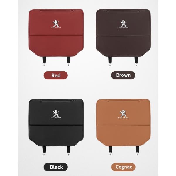 フルカバー シートバックポケット キックガード 収納 スマホ 小物入れ　プジョー206 207 20...