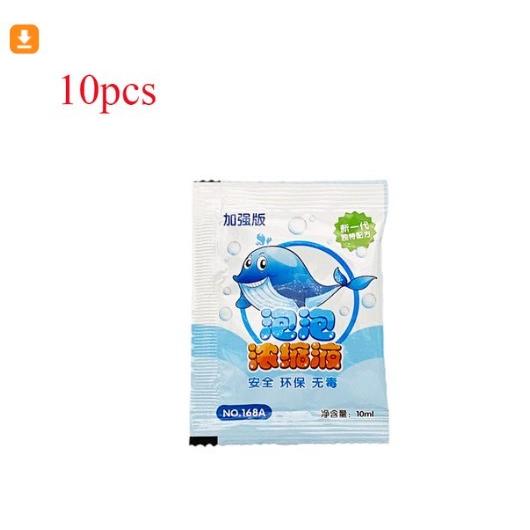 バズーカバブルガン シャボン液　10個セット　 自動発生器 電動 バズーカ砲形 外遊び 夏