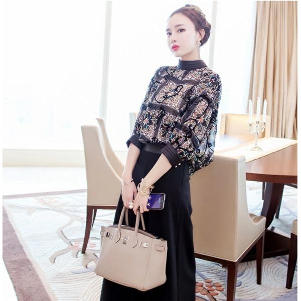 レディース セットアップ ワンピース ドレス 結婚式 韓国 ワイドパンツ 花柄 パーティードレス パ...