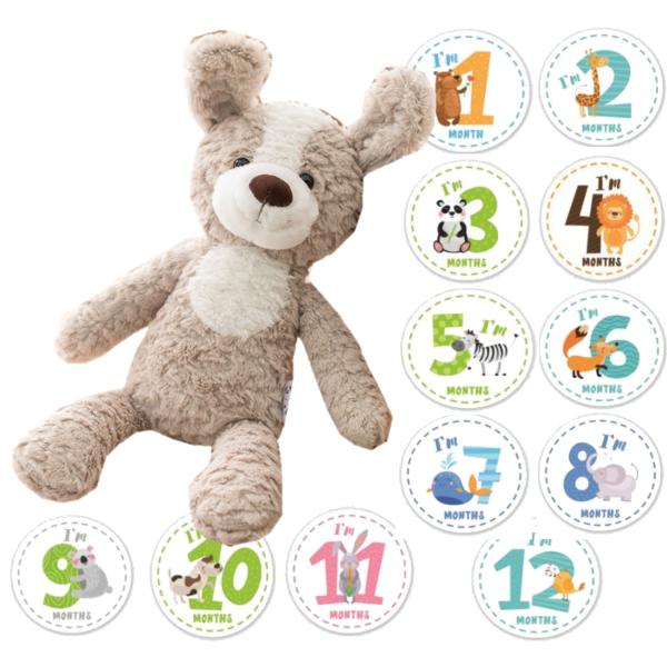 JP-SAKURA 撮影セット付 ファーストトイ 犬 赤ちゃん ぬいぐるみ ふわふわ 新生児 犬 う...