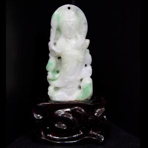 石流通センター 一点物 天然石 彫刻置物 龍 ラブラドライト (台付) No