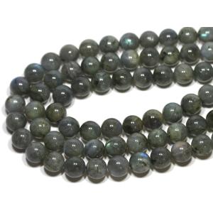 石流通センター 天然石 ビーズ アクセサリー 丸ビーズ ラブラドライト 12mm (半連 ブレスレット約1本分) パワーストーン｜stonecenter