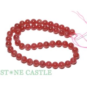 一点物天然石 アクセサリー 丸ビーズ インカローズ (最高級) 約8mm No.01 パワーストーン