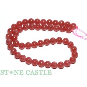 一点物天然石 アクセサリー 丸ビーズ インカローズ (最高級) 約8mm No.02 パワーストーン