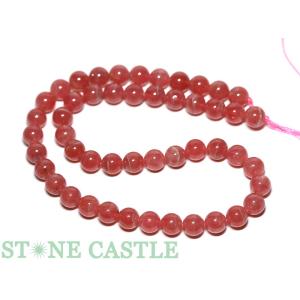 一点物天然石 アクセサリー 丸ビーズ インカローズ (最高級) 約8mm No.03 パワーストーン