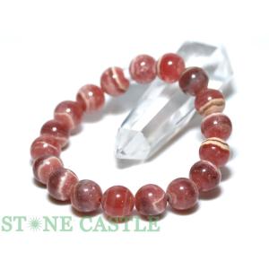 石流通センター 高品質 天然石 ブレスレット ピンクレムリアン水晶
