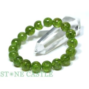 パワーストーン 天然石 ペリドットブレスレット9mm t284-2092 : H.S.K