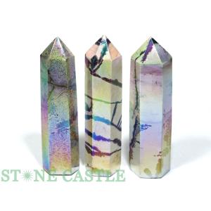 【１点物】置物 パワーストーン 天然石 石流通センター 一点物 天然石 置き石 ポイント型 キウイクォーツ