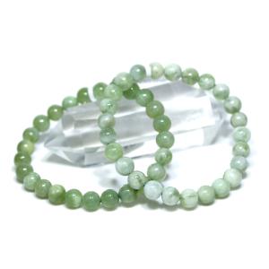 ラベンダー翡翠 ブレスレット 12.5mm 17cm レディースM サイズ 天然石