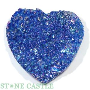 青 ブルー 水晶 クラスター クリスタル シトリン 天然鉱石 原石 標本