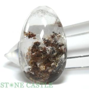 石流通センター 原石一点物 天然石 原石 四季ガーデンクォーツ (台付