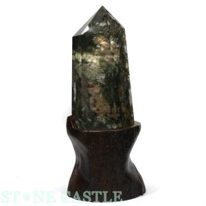 石流通センター 原石一点物 天然石 原石 四季ガーデンクォーツ (台付