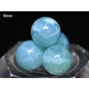 石流通センター 丸ビーズ ラリマークォーツ 10mm 粒売り(2個セット