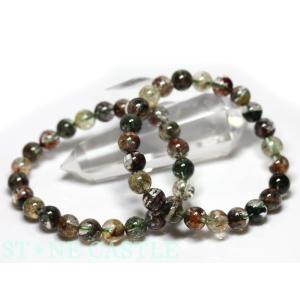 石流通センター 高品質 ブレスレット ガーデンクォーツ(四季) (3A) (約