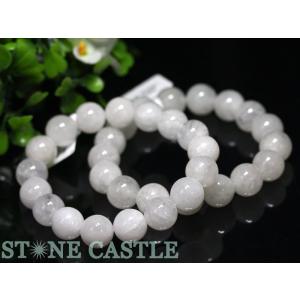 高品質 天然石 ブレスレット H&E社製 ホワイトアゼツライト (約