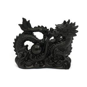 石流通センター 一点物 天然石 彫刻置物 レインボーオブシディアン 五