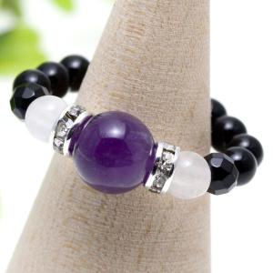 パープル リビアングラス8ミリブレスレット♢希少石♢天然石♢高品質 石流通センター 高品質 天然石 ブレスレット リビアングラス (パープル