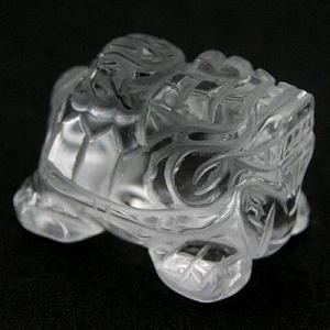 石流通センター 置物 インテリア 彫刻置物 龍 約30x23mm 水晶 天然石