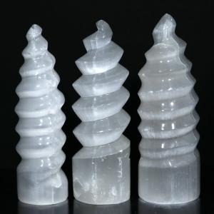 石流通センター 一点物 天然石 置き石 ハート型 オレンジセレナイト No