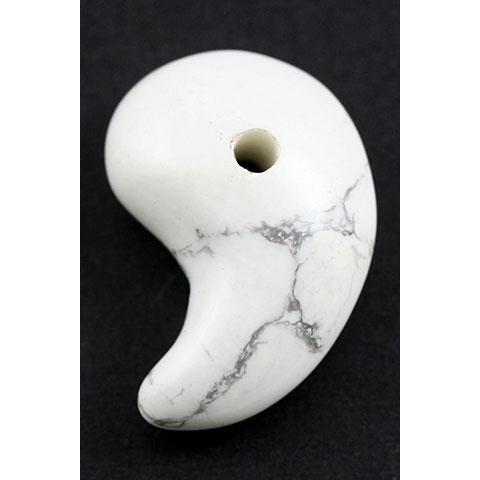 石流通センター 勾玉 置き石 勾玉 S ホワイトハウライト 天然石 パワーストーン