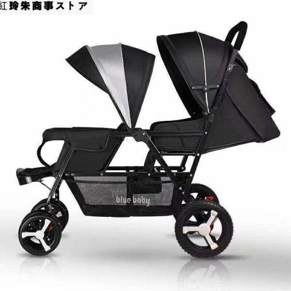 ２人乗りベビーカー スマートライド 二人乗り バギー ベビーカー 双子用ベビーカー 縦型 縦乗り タ...