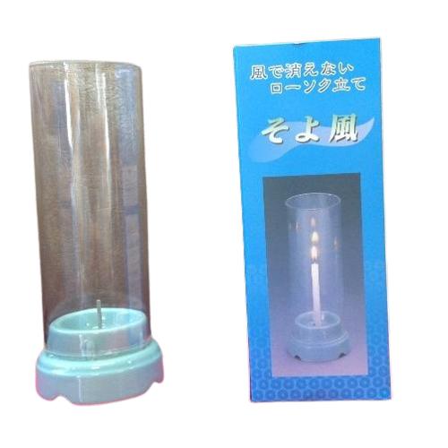 ローソク立て　風で消えない　そよ風