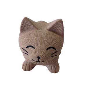 招き猫 まねきねこ 台付 大理石製品 ストーン インテリア 置物 商売