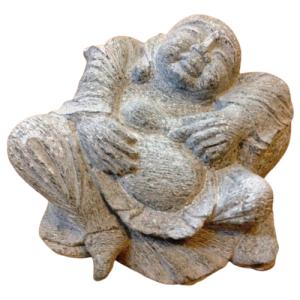 蛙 親子かえる 7寸 白御影 石製品 インテリア置物 石材彫刻品 カエル