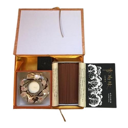 贈答用線香 オリジナルギフト のし名前印刷無料　　香樹林 お線香 石線香立てドリームキャンドル 四十...