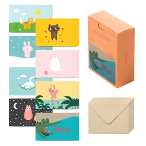 Monolike Message card メッセージカード ポストカード Befriend カード40枚封筒20枚セット