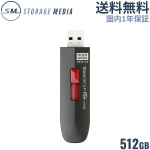 TEAM USBメモリ C212 512GB USB3.2 Gen2 Type-A R:600MB/s W:500MB/s TC2123512GB01-EC｜storagemedia