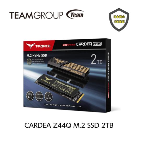 TEAM CARDEA Z44Q M.2 2TB SSD PCIe Gen4.0 x4 with N...