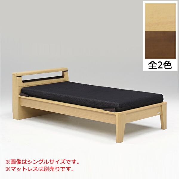 セミダブルベッド ベッドフレーム モダン 木製ベッド コンセント付き すのこベッド