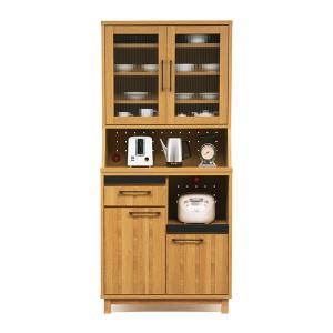 キッチンボードのみ 幅70cm ナチュラル 日本製 オーク無垢 コンセント