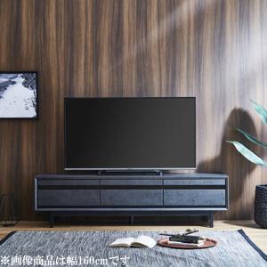 テレビ台 テレビボード 幅190cm TV台 TVボード テレビボード AVボード 木製 ロータイプ 収納 シンプル モダン フルオープンレール付き グレー ブラック 灰色 黒｜store-anju