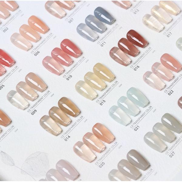 ジェルネイル カラージェル 透明感あり シアーカラー 肌色 大容量15ml 全30色 ポリッシュタイ...