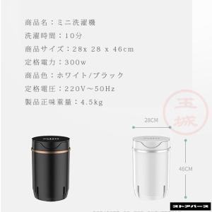小型洗濯機 ミニ洗濯機 脱水機付き 軽量コンパ...の詳細画像4